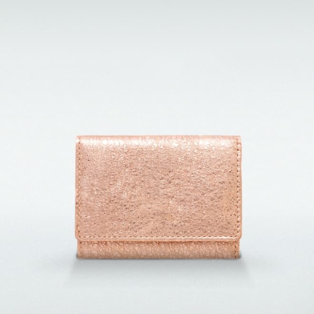 Becker ベッカー 極小財布 ボックス型小銭入れ グリッター ゴートスキン 山羊革 ピンク 日本製 財布の通販luxe リュクス