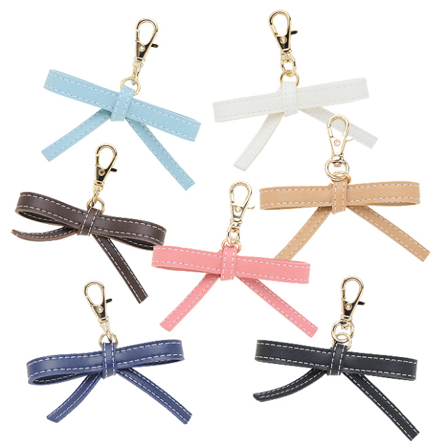 リボンチャーム ステッチ入り 日本製 - 財布の通販luxe（リュクス）