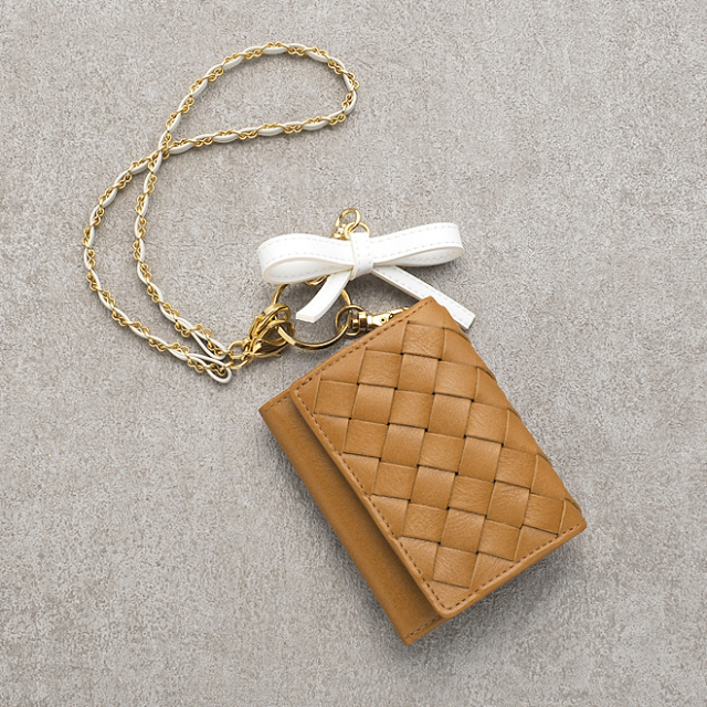 リボンチャーム ステッチ入り 日本製 - 財布の通販luxe（リュクス）