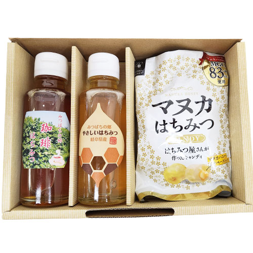 【送料込】　父の日ギフト（はちみつ140g2本と飴セット）