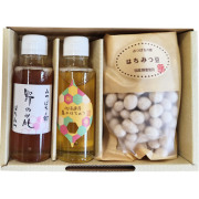 【箱代・送料込】　父の日ギフト（はちみつ140g2本とはちみつ豆）