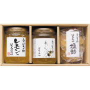 【送料・箱代込】夏のおすすめセット（れんげはちみつ、レモンのはちみつ漬け、はちみつ塩飴）