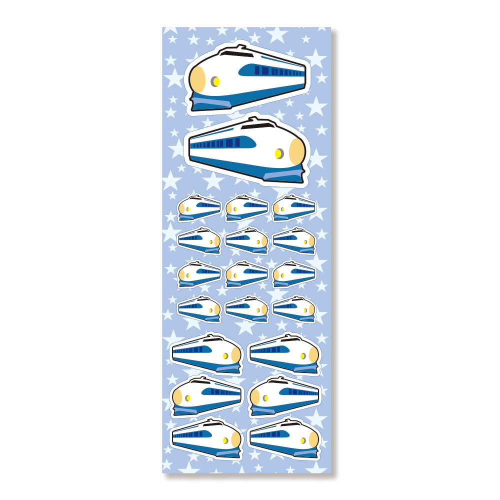 反射ステッカーピカットくん新幹線1