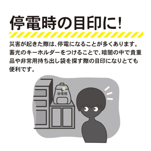 蓄光反射キーホルダー6