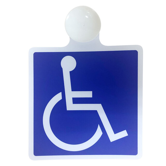 車いすマーク吸盤1
