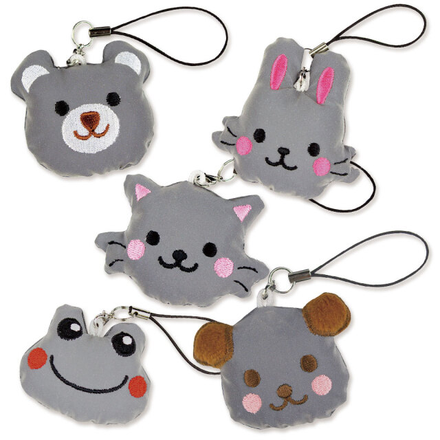 ぐりぷぺ（アニマルフェイス） | 反射マスコットキーホルダー