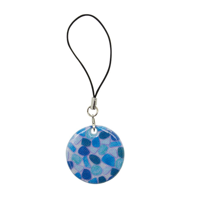 キラキラ シーグラス | 反射キーホルダー【サンエス通販】