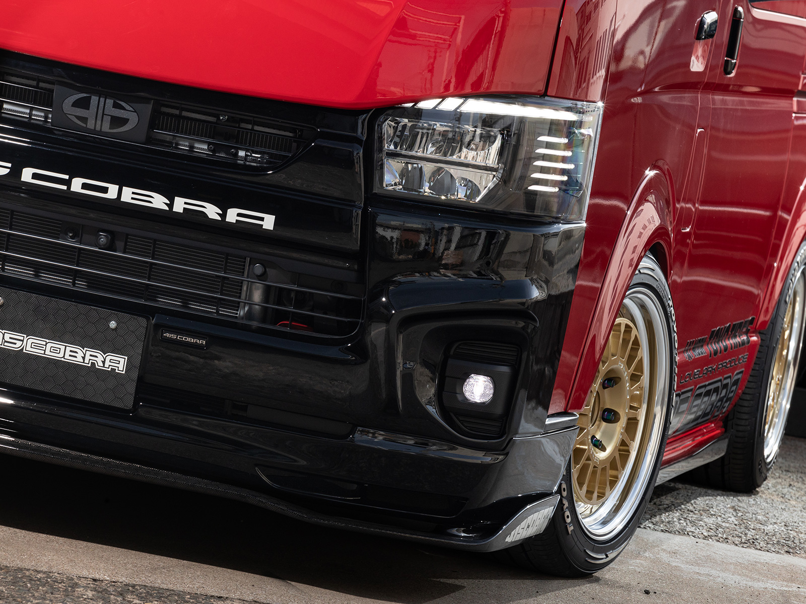 415COBRA フェイスリフトバンパーKIT タイプ2 専用グリルカバーset 415