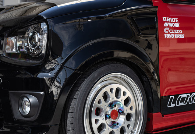 Lck619 HA36アルト フロントフェンダー 9mm FRP