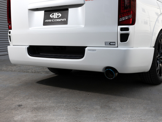 【ナロー】クリーンルック ステップリアバンパーカバー　ABS製　マフラーシングル出し