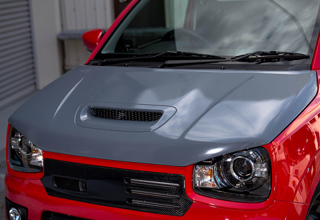 【塗装済】Lck619 HA36アルトエアバルジボンネットType2