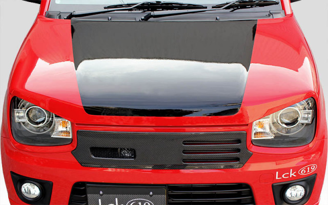 【塗装済】Lck619 HA36アルト バッドフェイスボンネットType1