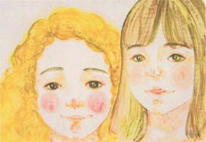 渡辺このみ ポストカード　　　「仲良し」