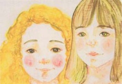 渡辺このみ ポストカード　　　「仲良し」