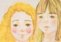 渡辺このみ ポストカード　　　「仲良し」