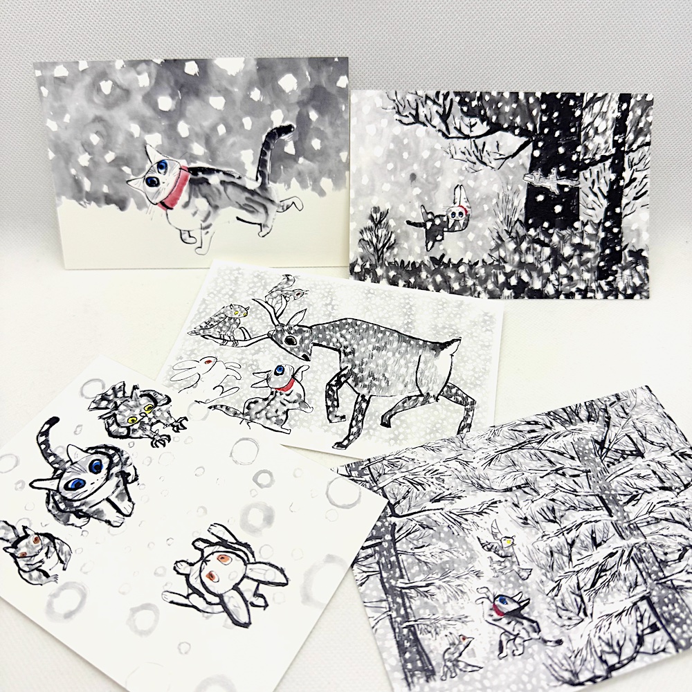 「ゆきのゆきちゃん」ポストカード5枚セット