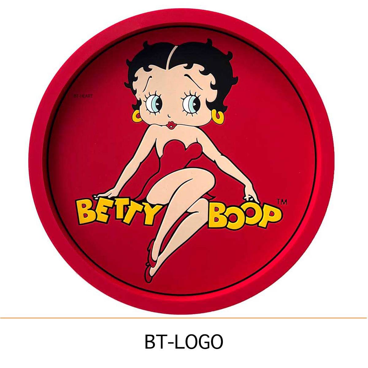BETTYBOOP RUBBER TRAY LOGO 小物入れ ラバートレイ ベティーブープ ロゴ アメリカン雑貨