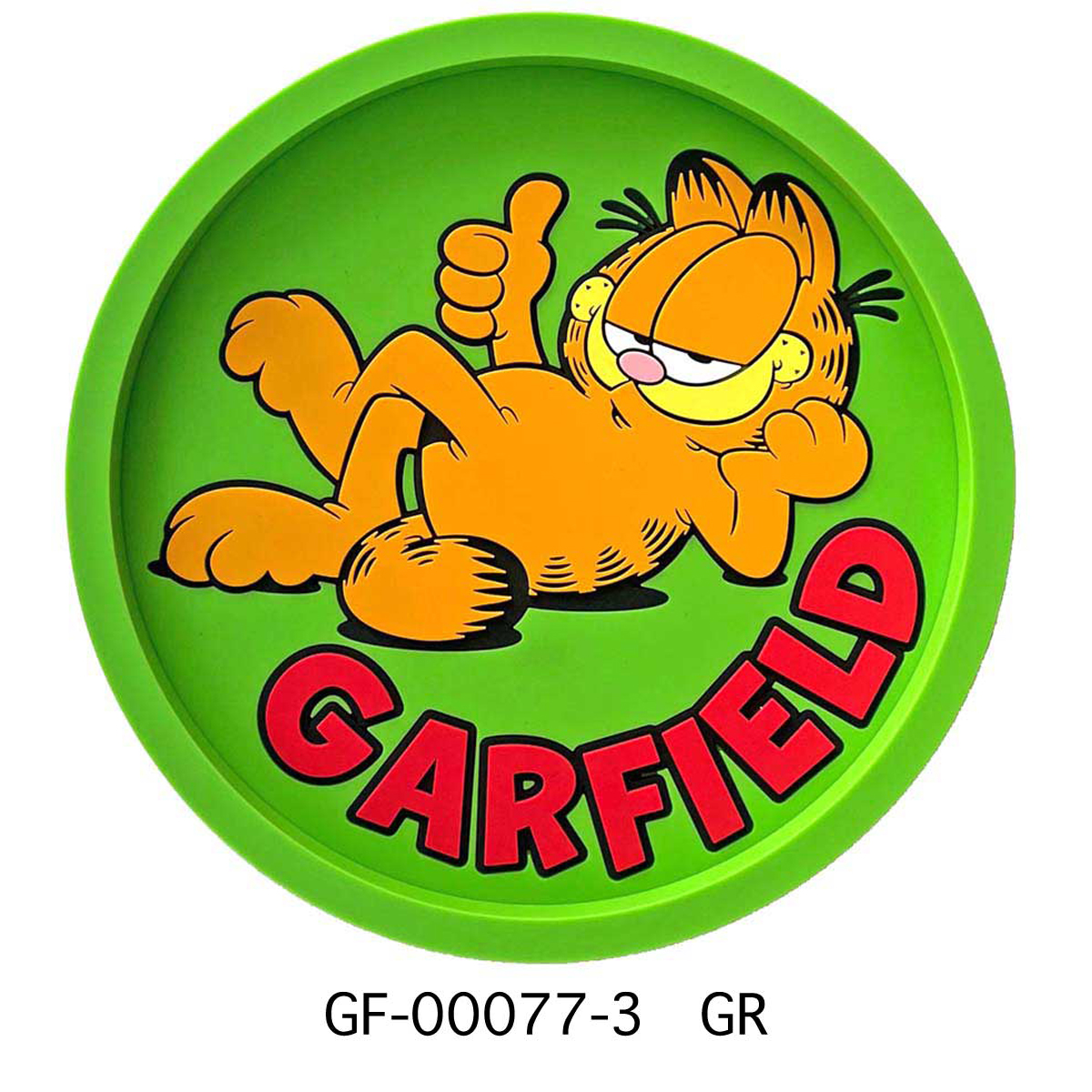 GARFIELD RUBBER TRAY GREEN 小物入れ ラバートレイ ガーフィールド グリーン アメリカン雑貨