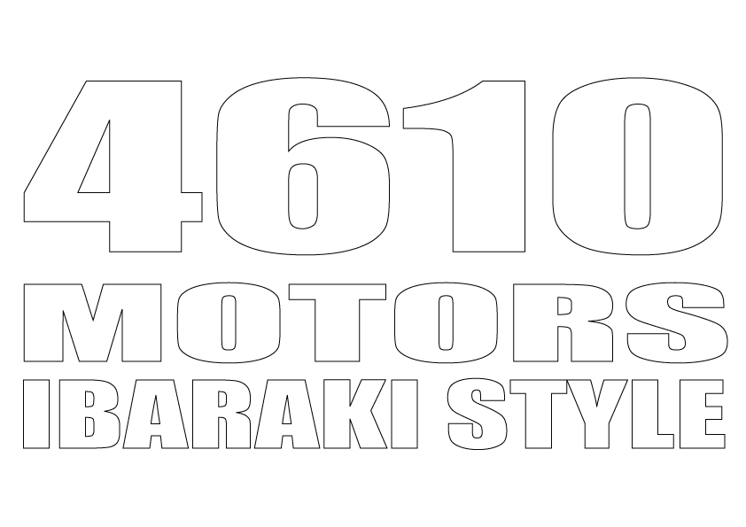 4610 MOTORS IBARAKI STYLE WHT カッティングステッカー/シロウトモータース 茨城スタイル