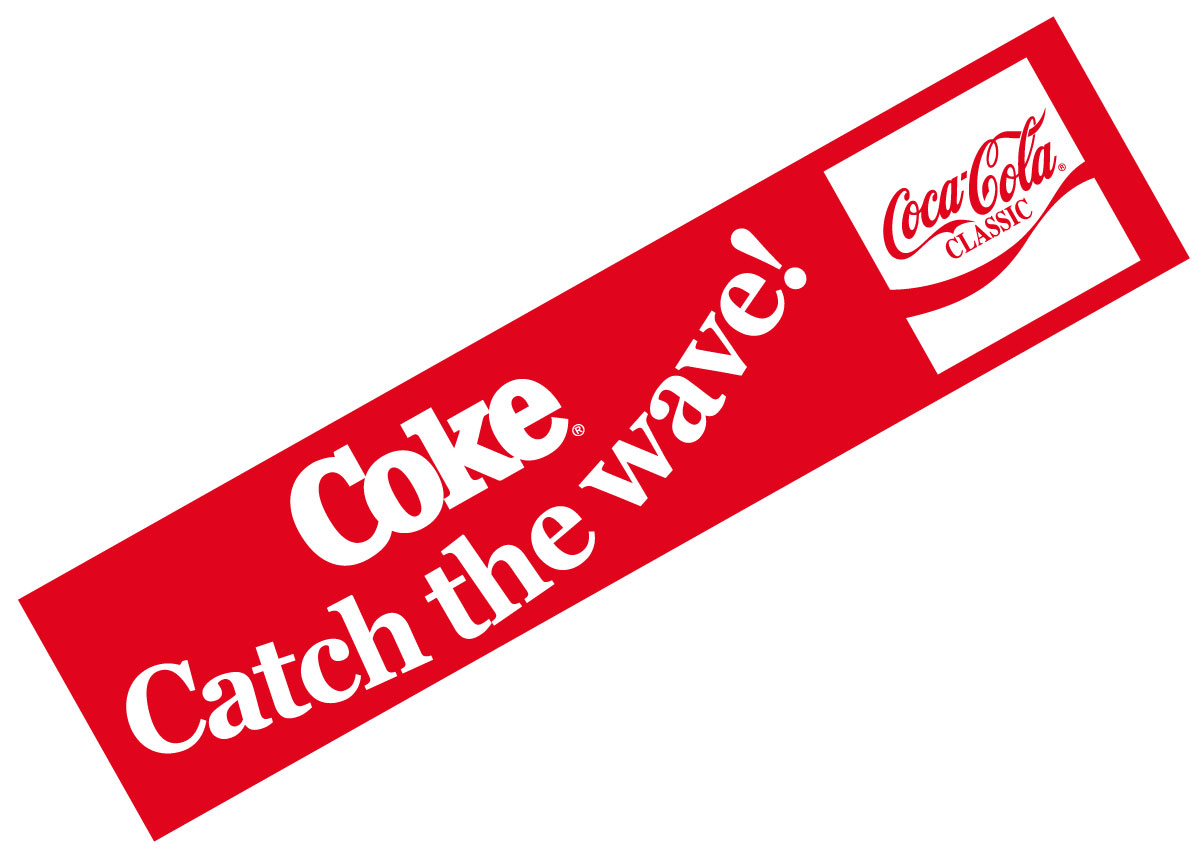 Coca-Cola★CC-BS16★コカ・コーラ ステッカー★Catch the wave! Coca-Cola/コカ・コーラ