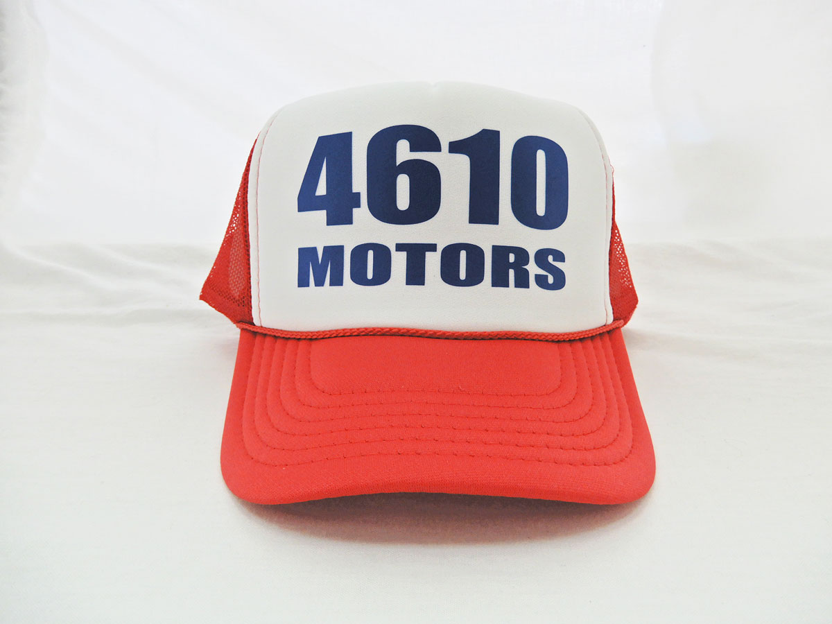 メッシュキャップ★4610MOTORS RW シロウトモータース★シロウトモータース メンズ レディース フリーサイズ 帽子 キャップ CAP ぼうし 野球帽 作業帽 タウン レジャー キャンプ BBQ 野外