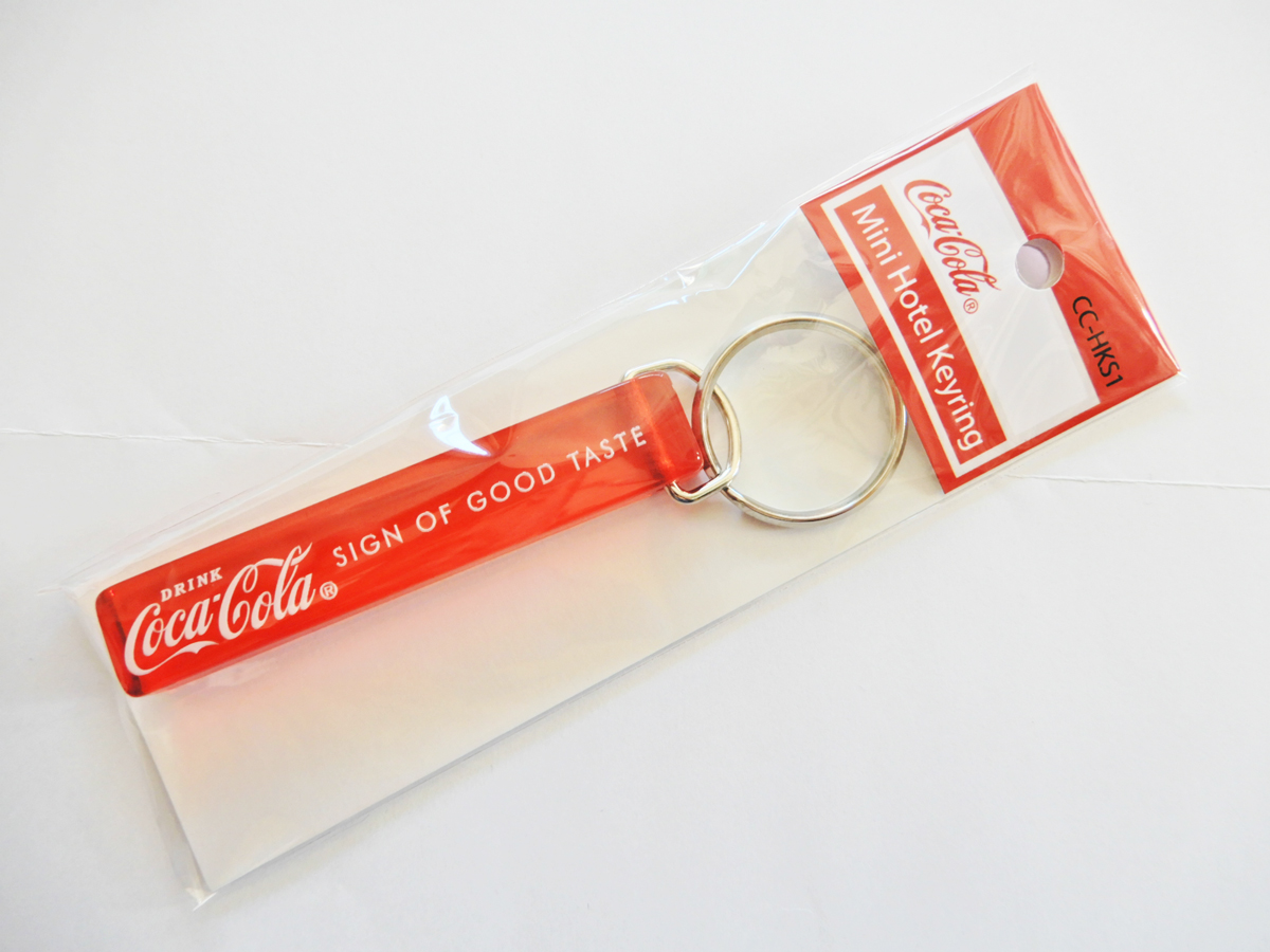 Coca-Cola Mini HOTEL K/R★Coca-Cola ロゴRED コカ・コーラ ミニホテルキーリング★Coca-Cola /コカ・コーラ