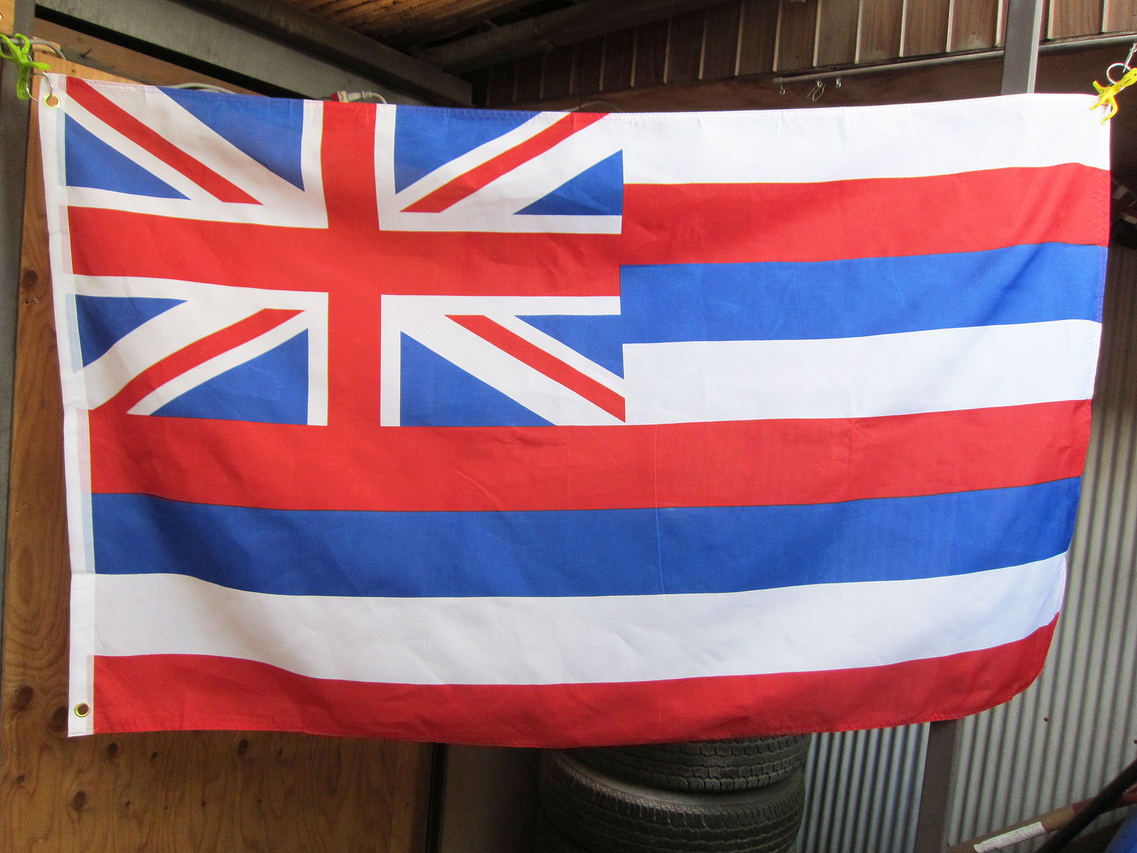 Haｗaii Flag 3x5ft ★ハワイ州旗 みんな大好きハワイの州の旗 約150X90cm アメリカン雑貨 [並行輸入品]