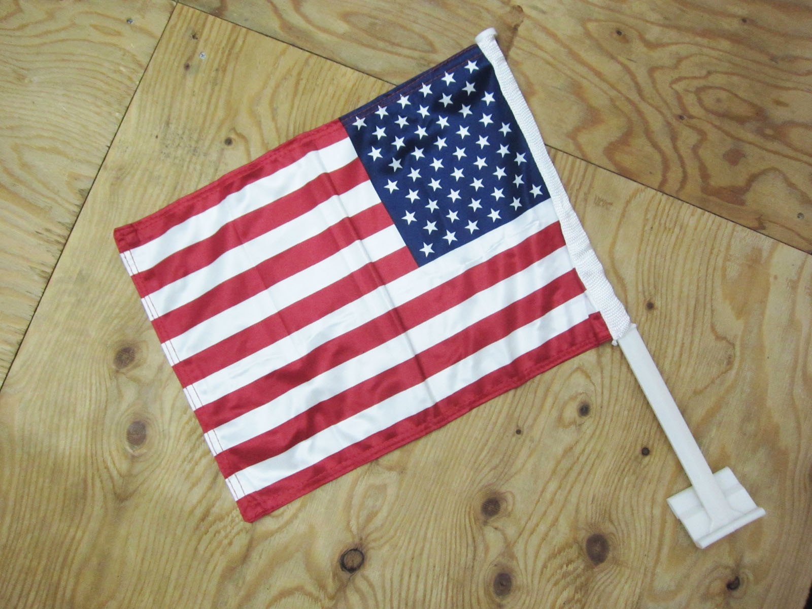 USA CAR FLAG W仕上げ アメリカ国旗 カーフラッグ W生地でしっかり♪ちょいと高級品です！