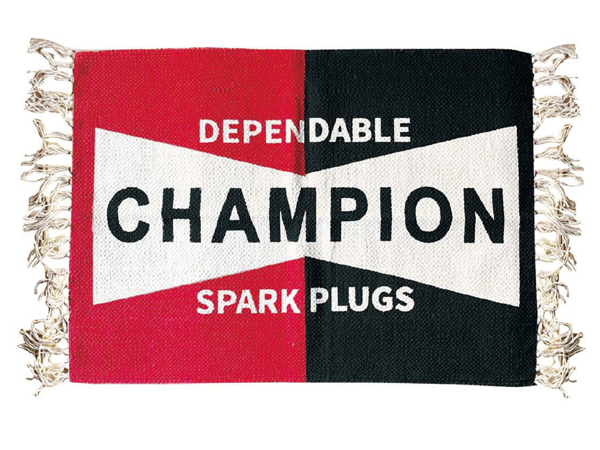 CHAMPION PLUG COTTON FLOOR MAT アメリカン雑貨 Floor Mat  H500xW700mm