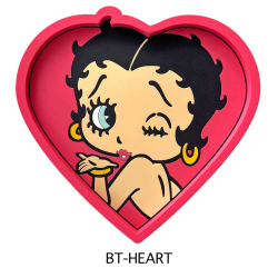 BETTYBOOP RUBBER TRAY HEART 小物入れ ラバートレイ ベティーブープ ハート アメリカン雑貨