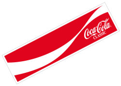 Coca-Cola★CC-BS17★コカ・コーラ ステッカー★wave Ｃｏｃａ-Ｃｏｌａ  Coca-Cola/コカ・コーラ