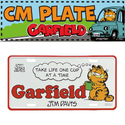 【アメリカのナンバープレートサイズ】CM PLATE  GF-00014-4 CMプレート ライセンスプレート【GARFIELD ガーフィールド】アメリカン雑貨 アメリカンキャラクー