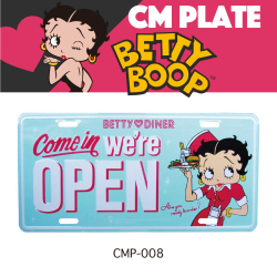 【アメリカのナンバープレートサイズ】CM PLATE BT-008 CMプレート ライセンスプレート【BETTY BOOP ベティブープ】
