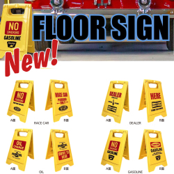 FLOOR SIGN フロアサイン MOTOR-シリーズ４種セット アメリカン CAUTION BOARD AMERICAN GARAGE アメリカン雑貨