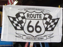 R６６ CHECKER FLAG 3x5ft ★ルート６６ チェッカー フラッグ [並行輸入品] シカゴ － サンタモニカ 国道66号線 マザーロード