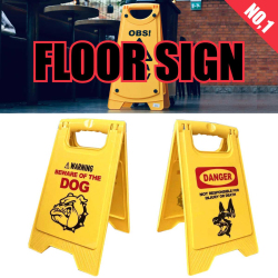 FLOOR SIGN フロアサイン DOG1 アメリカン CAUTION BOARD AMERICAN GARAGE アメリカン雑貨