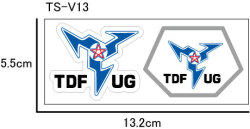 チームエンブレム New VALUE ステッカー★TDF-UG ウルトラセブン　ライセンス取得済み★ウルトラマンシリーズ☆空想特撮シリーズ ウルトラマン ウルトラセブン 警備隊