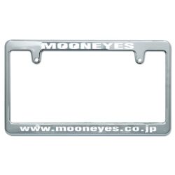 New Standard MOONEYES License Plate Frame Chrome 【MG058CHMO】  ニュー スタンダード ムーンアイズ ライセンス プレート フレーム クローム CH（日本サイズ）