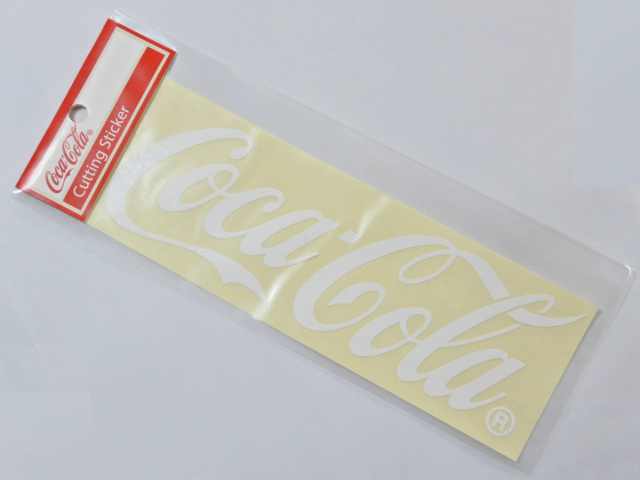 Coca-Cola☆CC-CDS1W☆コカ・コーラ カッティングステッカーホワイト
