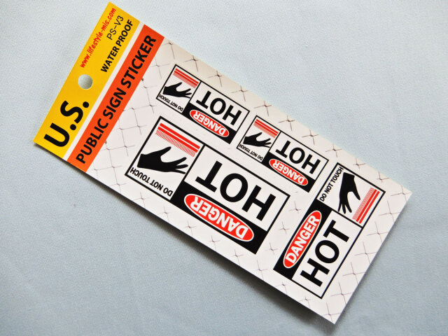 貼るだけでアメリカン！アメリカンなパブリックサインのステッカー