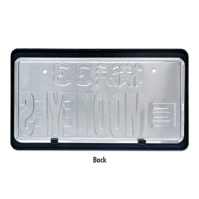 New Standard MOONEYES License Plate Frame Black