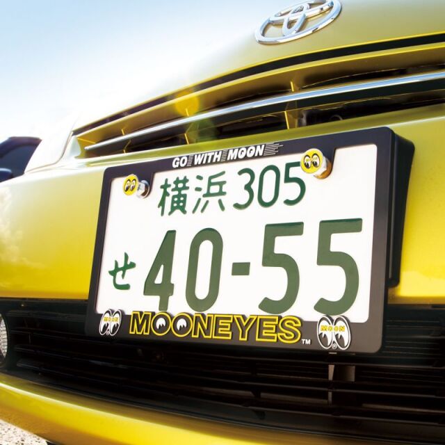 Raised MOONEYES Logo License Plate Frame for JPN size