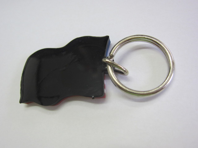 USA FLAG RUBBER KEY RING☆星条旗柄ラバーキーリング
