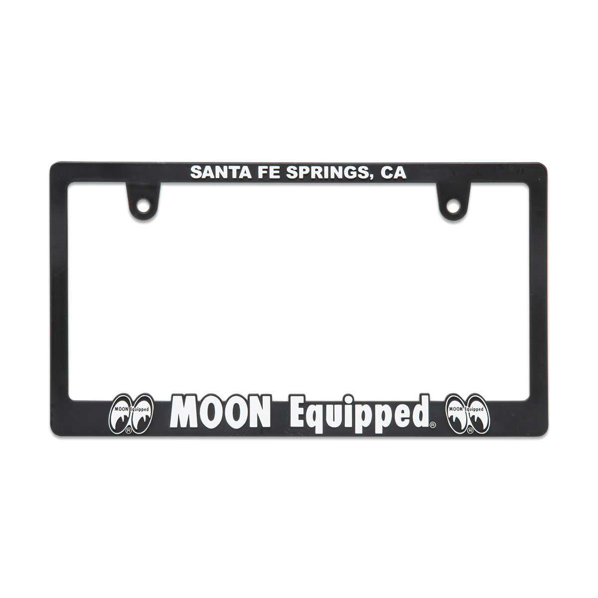 Raised MOON Equipped Logo License Plate Frame [MG062BKMQ]  レイズド ムーン イクイップド ロゴ ラインセンス プレート フレーム（日本サイズ）
