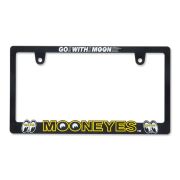 Raised MOONEYES Logo License Plate Frame for JPN size [MG062BKMO] レイズド ムーンアイズ ロゴ ライセンス プレート フレーム(日本サイズ)
