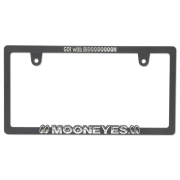 Raised MOONEYES Logo Skinny License Plate Frame  [MG063BKMO] レイズド ムーンアイズ ロゴ スキニー ライセンス プレート フレーム