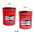 CHAMPION PLUG【座れるオイル缶☆】【オシャレに魅せる収納！】アメリカン OIL CAN STOOL  オイル缶スツール アメリカン雑貨