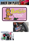 GARFIELD BIKER CM PLATE GF-00069-5 PK ミニ CMプレート ライセンスプレート ガーフィールド アメリカン雑貨 アメリカンキャラクー