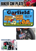 GARFIELD BIKER CM PLATE GF-00069-6 LBL ミニ CMプレート ライセンスプレート ガーフィールド アメリカン雑貨 アメリカンキャラクー