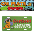 【アメリカのナンバープレートサイズ】CM PLATE  GF-00014-6 CMプレート ライセンスプレート【GARFIELD ガーフィールド】アメリカン雑貨 アメリカンキャラクー